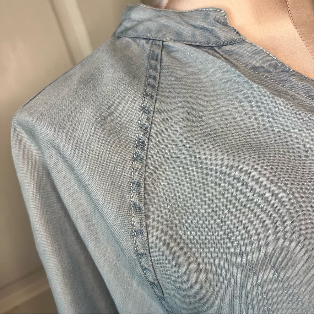 NWT Hester & Orchard Bohemian Super Soft, Jean Shirt with Ragged Hem, Sz… - Picture 8 of 15